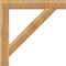 Ekena Millwork Traditional Block Rough Sawn Bracket, Western Red Cedar, 6"W x 46"D x 46"H BKT06X46X46TRA05RWR - alternate 2